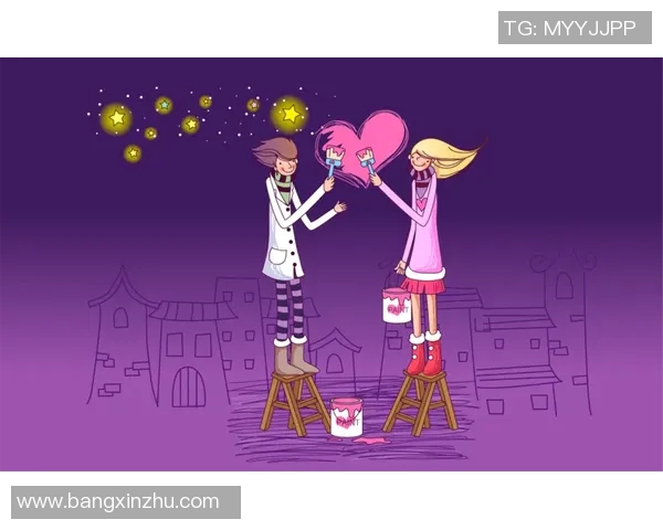 足球球星情侣卡通画浪漫时刻定格展现青春活力与球场魅力